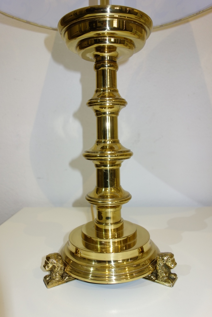 Renaissance-Tischlampen um 1925, Lampenschirme neu