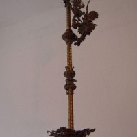 Gründerzeit-Deckenlampe im Fundzustand